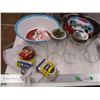 Image 2 : Enamel bowls, Tin sealers, Rings
