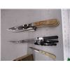 Image 3 : Tradition Knives w/ Block , Butcher Knife, Forks