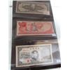 Image 1 : STOCK SHEET OF WORLD COLLECTIBLE BANK NOTES