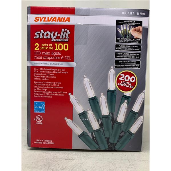 Sylvania Stay-Lit LED Mini Lights (200lts)