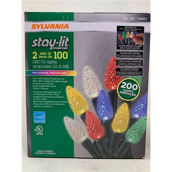 Sylvania Stay-Lit LED Mini Lights (200lts) Multicolour