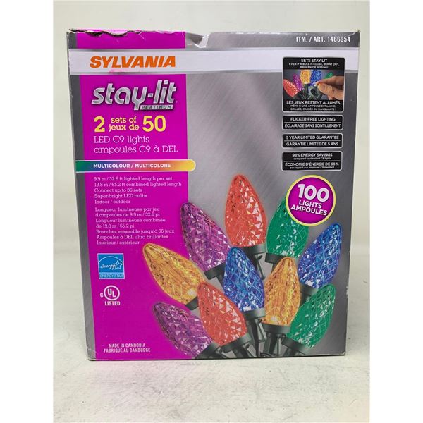 Sylvania Stay-Lit LED Mini Lights (100lts) Multicolour