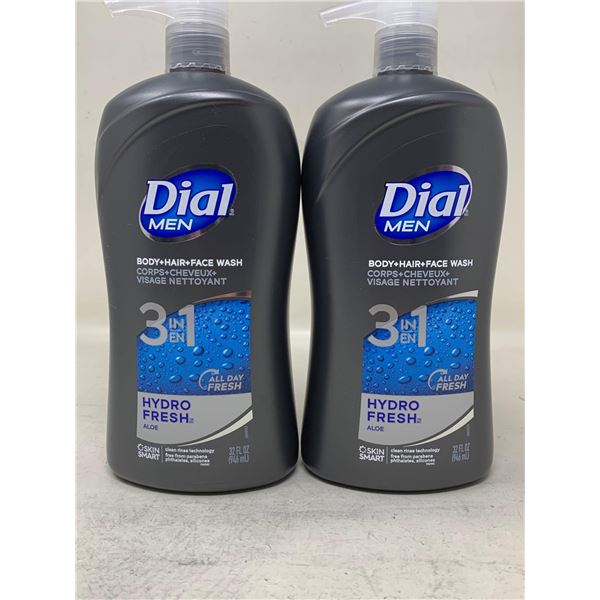 Dial Men 3 in 1 Body, Hair & Face Wash (3 x 946ml)