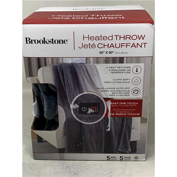 Brookstone Heated Throw with 4 Heat Settings