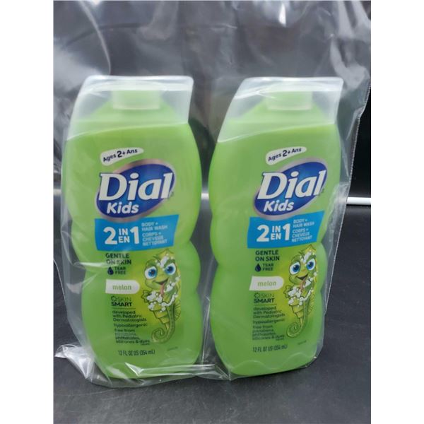 Dial Kids 3 in 1 Melon Body, Hair & Bubble Bath (2 x 354ml)