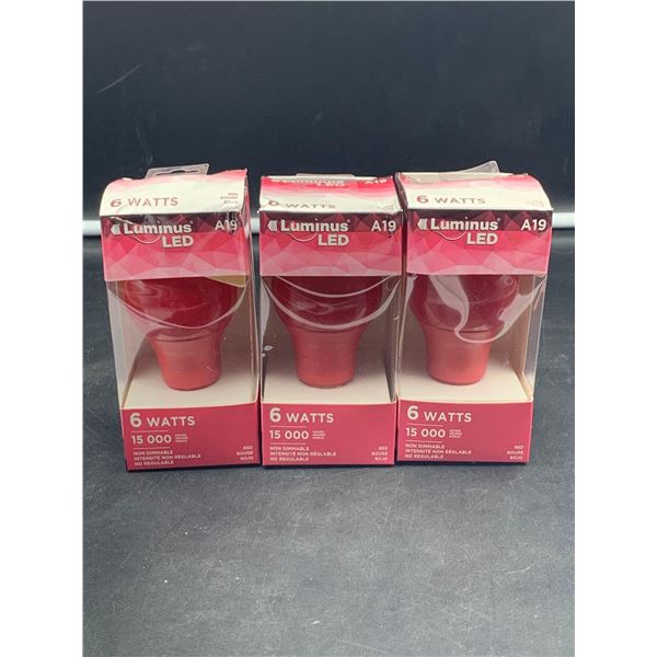 Luminus LED A19 6watts x 3