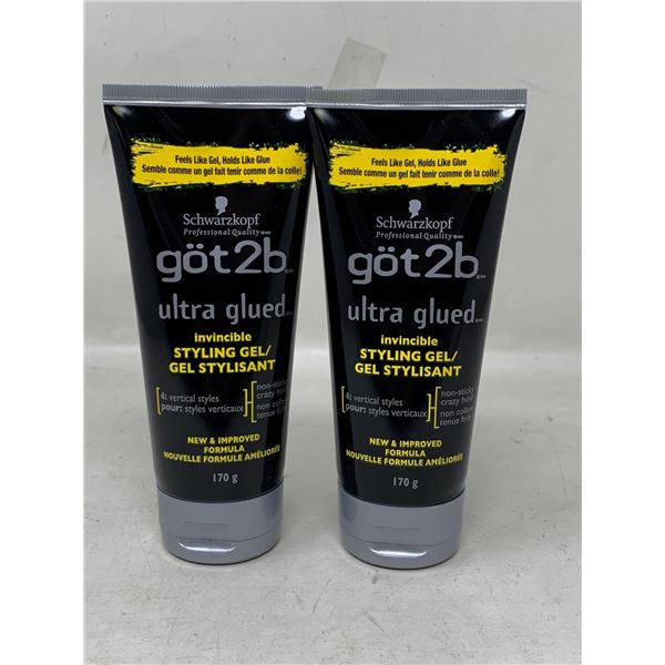 Schwarzkopf got2b Ultra Glued Styling Gel (2 x 170g)