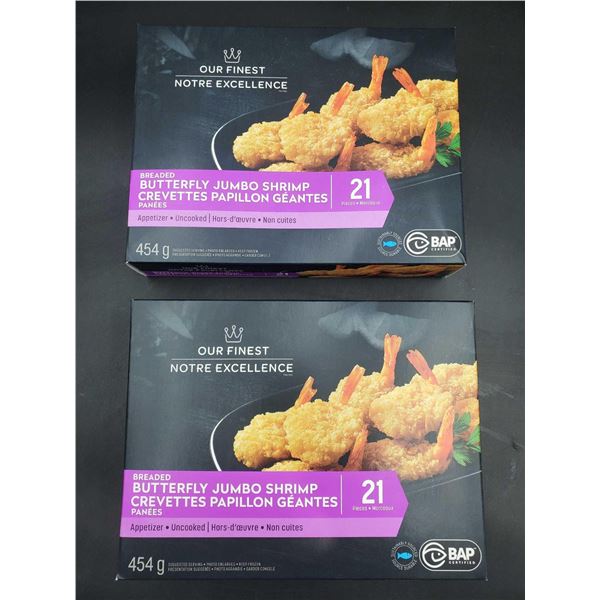 Our Finest Breaded Butterfly Jumbo Shrimp 2x454g