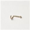 Image 2 : 14K Yellow Gold 0.14G Nose Pin (~Size )(Ring is resizable for $40) (~length inches), Suggested Retai