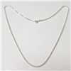 Image 1 : Silver 16" Necklace (~Size )(Ring is resizable for $40) (~length inches), Suggested Retail Value $40