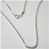 Image 3 : Silver 16" Necklace (~Size )(Ring is resizable for $40) (~length inches), Suggested Retail Value $40