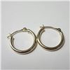 Image 1 : 14K Yellow Gold 0.67G Small Hoop Earrings (~Size )(Ring is resizable for $40) (~length inches), Sugg