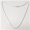 Image 1 : Silver 15" 3.9G Necklace (~Size )(Ring is resizable for $40) (~length inches), Suggested Retail Valu