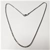 Image 1 : Silver 20" Necklace (~Size )(Ring is resizable for $40) (~length inches), Suggested Retail Value $80