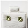 Image 1 : 10K Yellow Gold Peridot Earrings (~Size )(Ring is resizable for $40) (~length inches), Suggested Ret