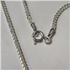 Image 3 : Silver 16" Necklace (~Size )(Ring is resizable for $40) (~length inches), Suggested Retail Value $40