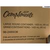 Image 2 : CASE LOT Compliments Large Round containers 1420ml  6 packs per box x 6 packages