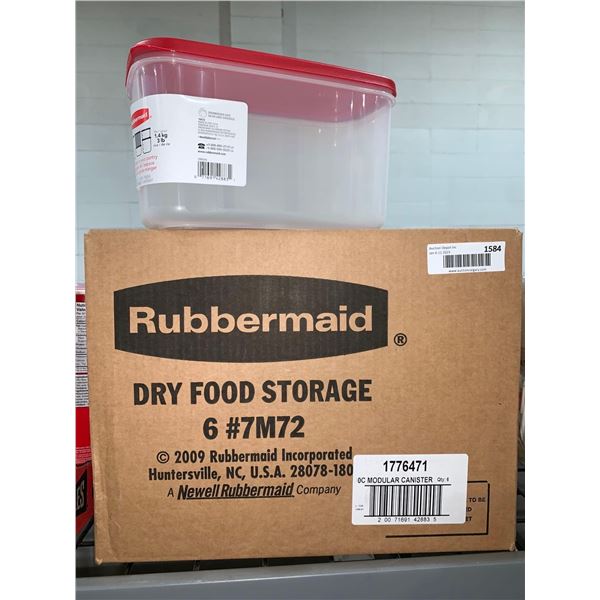 Case Lot Of Rubbermaid Dry Food Storage Containers 6 Count