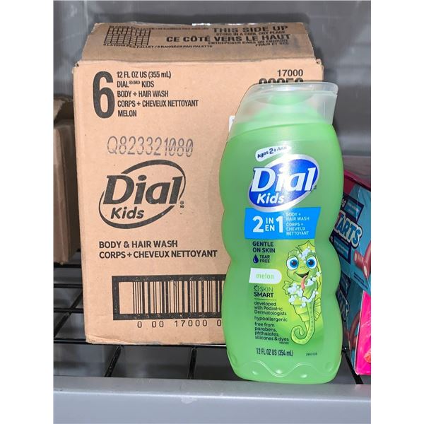 Case Lot Of Dial Kids 2 in 1 Soap 6 x 355ml