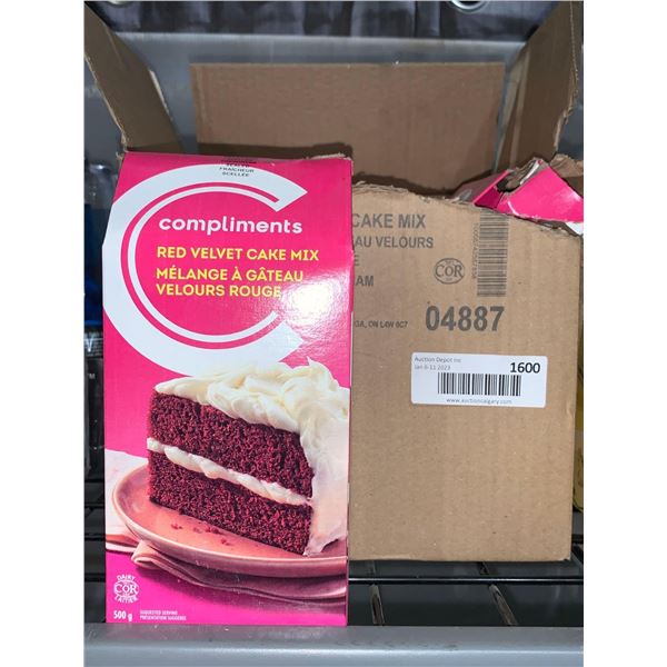 Case Lot Of Compliments Red Velvet Cake Mix 6 x 500g