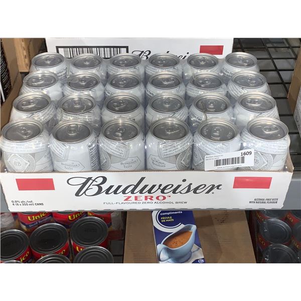 Case Lot Of Budweiser Zero 4 x 6 x 355ml