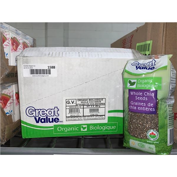 Case Lot Of Organic Whole Chia Seeds 5 x 454g