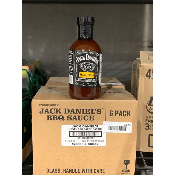 Case Lot Of Jack Daniels BBQ Sauce Honey 6 x 473ml