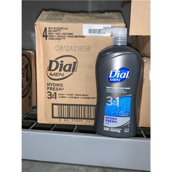 Case Lot Of Dial 3 in 1 Soap 4 x 946ml