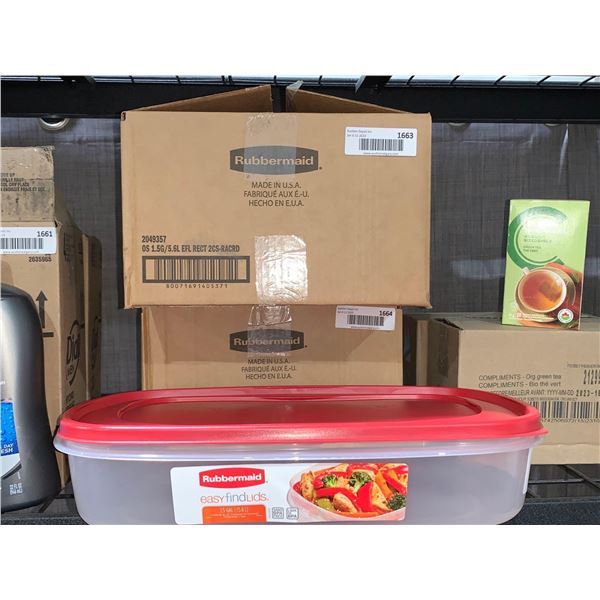 Case Lot Of Rubbermaid Containers
