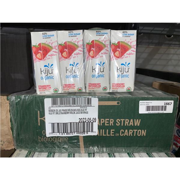 Case Lot Of Kiju Strawberry Melon Juice 8 x 4 x 200ml