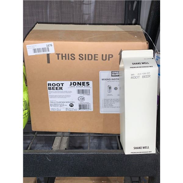 Case Lot Of Jones Root Beer Syrup 12 x 720ml