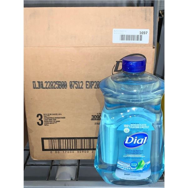 Case Lot Of Dial Hydrating Hand Soap 3 x 1.53L