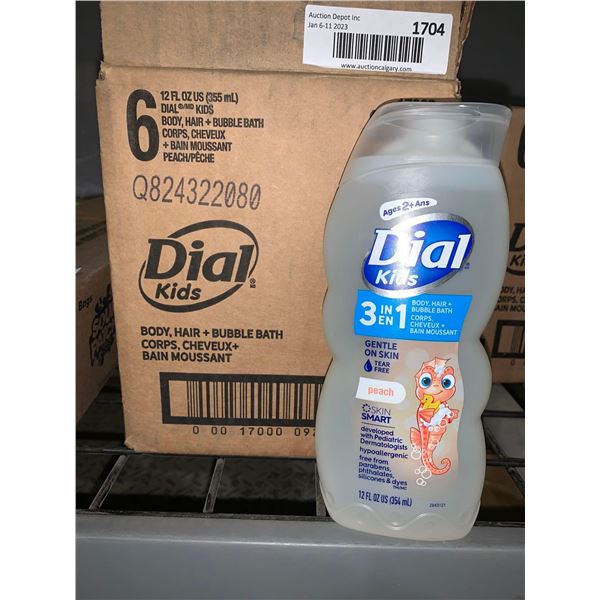 Case Lot Of Dial 3 in 1 Kids Soap 6 x 355ml