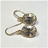 Image 1 : 10K Yellow Gold White Topaz(2.5ct) Earrings (~weight 0.96g), Made in Canada, Appraised Retail $830