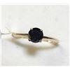 Image 3 : 10K Yellow Gold Black Diamond(0.8ct) Ring (~Size 6.5)(~weight 1.11g), Made in Canada, Appraised Reta