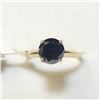 Image 1 : 10K Yellow Gold Black Diamond(2.1ct) Ring (~Size 5.5) (~weight 1.91g), Made in Canada, Appraised Ret