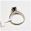 Image 4 : 10K Yellow Gold Black Diamond(2.1ct) Ring (~Size 5.5) (~weight 1.91g), Made in Canada, Appraised Ret