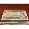 Image 4 : Canada 1973 $1.00 Bills Mint Condition and in sequential Serial Numbered from 336-340