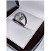 Image 2 : Ladies Silver 70's Style Moon Stone Mood Ring
