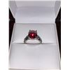 Image 1 : Ladies Silver 1.0 Carat Ruby Style Solitaire Ring