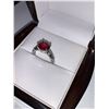 Image 2 : Ladies Silver 1.0 Carat Ruby Style Solitaire Ring