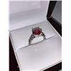 Image 3 : Ladies Silver 1.0 Carat Ruby Style Solitaire Ring