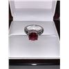 Image 4 : Ladies Silver 1.0 Carat Ruby Style Solitaire Ring