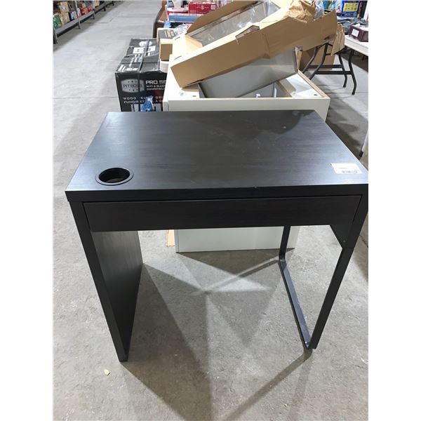 Small 1 Drawer Desk Espresso Color 28 3/4" x 19 3/4"d x 29 3/4"h