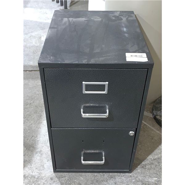 Letter size Standard 2 drawer file Cabinet 14 1/2"w x 18"d x 23 1/2"h metal