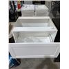 Image 2 : NEW 2 Drawer Vanity Cabinet NO Vanity Top White 30 1/2"w x 24 1/2"d x 30 1/2"h