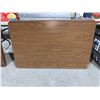 Image 1 : Wooden Folding table W/ metal legs 4ft x 30" used