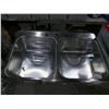 Image 1 : Steel Queen Stainless Steel Double Sink 31' across 20 1/2" wide and 7" deep