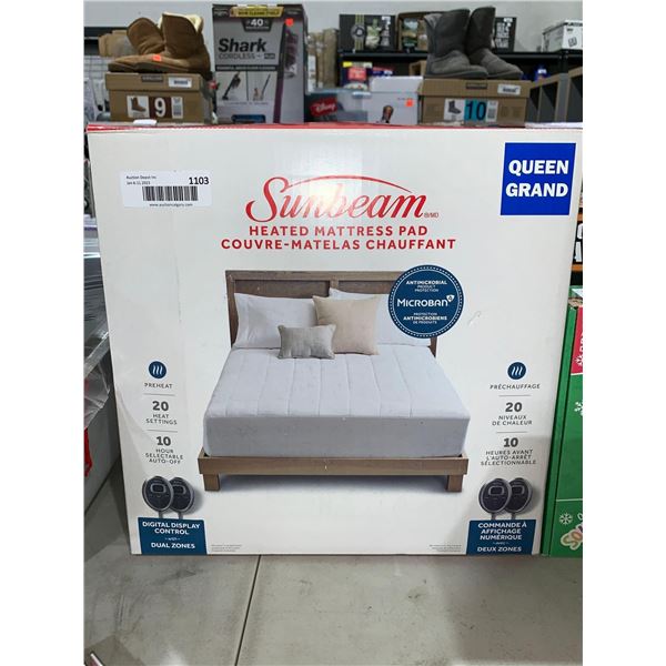 Sunbeam Heated Mattress Pad Queen Size