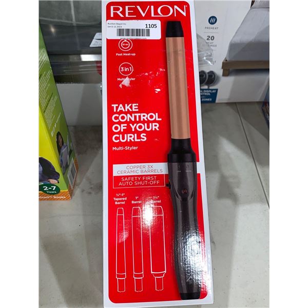 Revlon 3 in 1 Multistyler Copper 3x Ceramic Barrels Auto shut off Curler